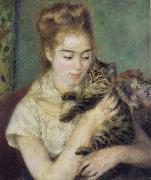 Woman with a Cat renoir
